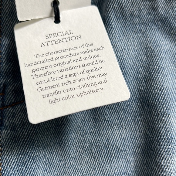 A Loves A
Distressed Washed Denim Twill Wide Leg Capri Jeans - Picture 13 of 13